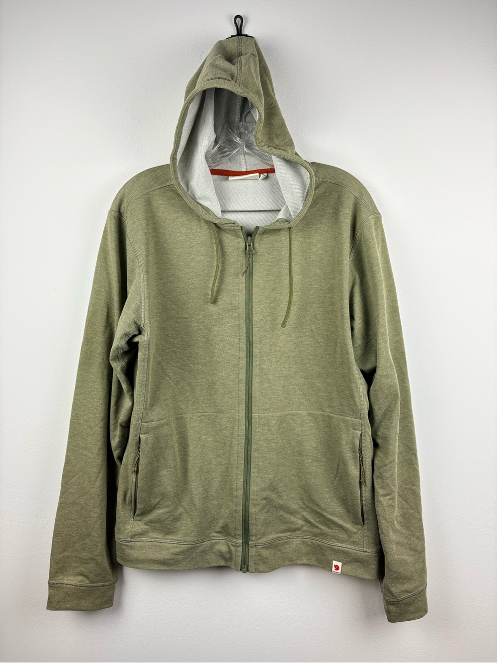 Fjällräven Men's High Coast Lite Full Zip Hoodie Lightweight Packable Green Sz M - Picture 2 of 16